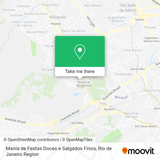 Mania de Festas Doces e Salgados Finos map