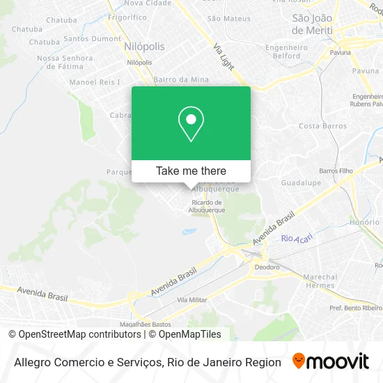 Allegro Comercio e Serviços map