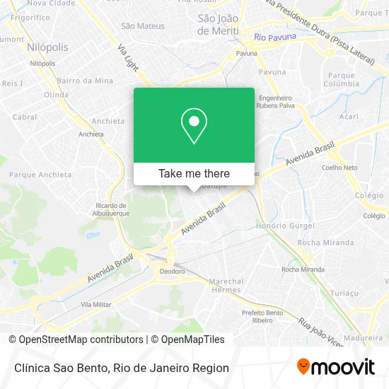 Clínica Sao Bento map