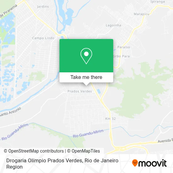 Drogaria Olímpio Prados Verdes map