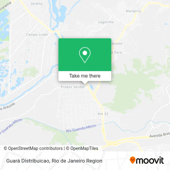 Guará Distribuicao map