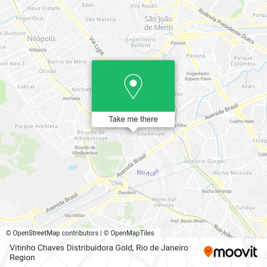 Vitinho Chaves Distribuidora Gold map