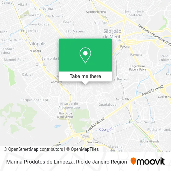 Marina Produtos de Limpeza map