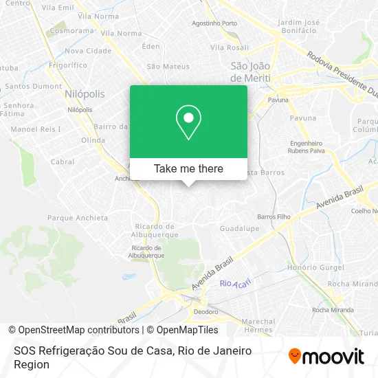 SOS Refrigeração Sou de Casa map