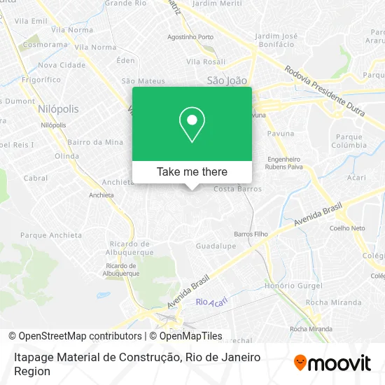 Itapage Material de Construção map