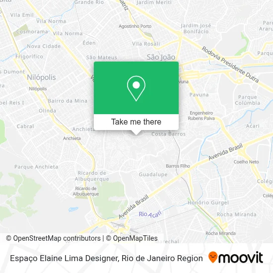 Espaço Elaine Lima Designer map