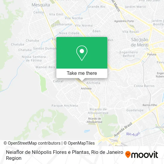 Neiaflor de Nilópolis Flores e Plantas map