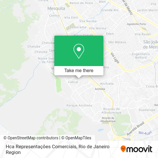 Hca Representações Comerciais map