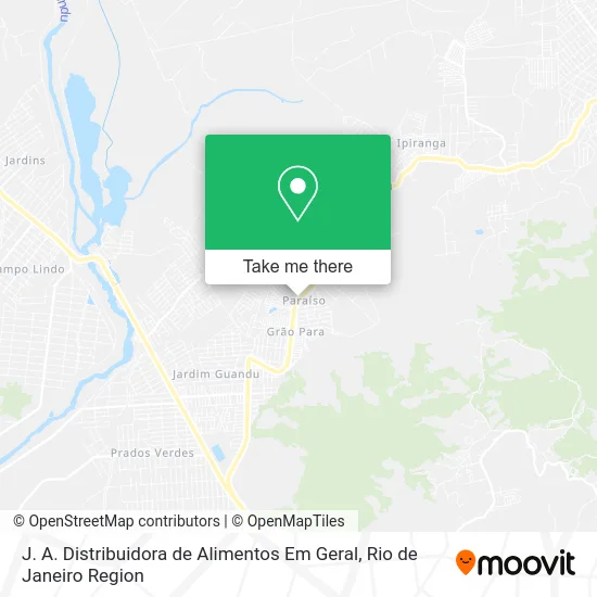 J. A. Distribuidora de Alimentos Em Geral map