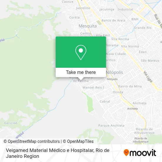 Veigamed Material Médico e Hospitalar map
