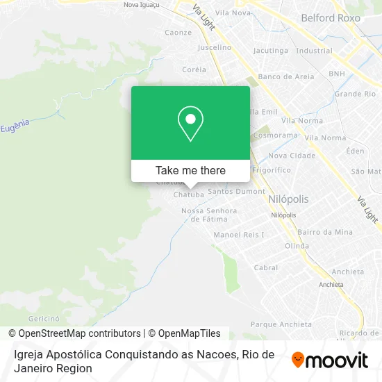 Igreja Apostólica Conquistando as Nacoes map