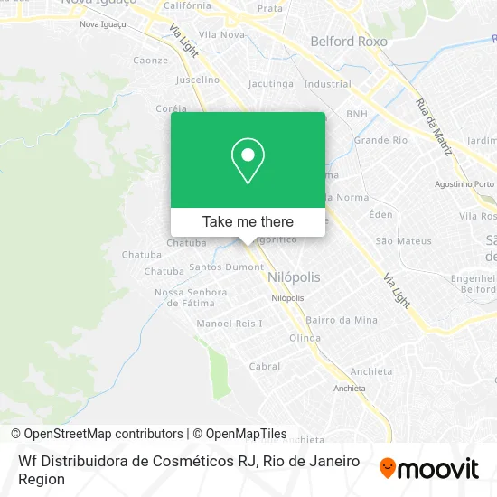 Wf Distribuidora de Cosméticos RJ map