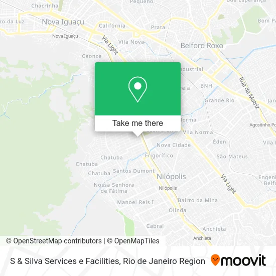 S & Silva Services e Facilities map