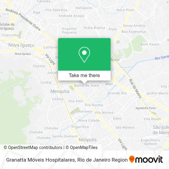 Granatta Móveis Hospitalares map