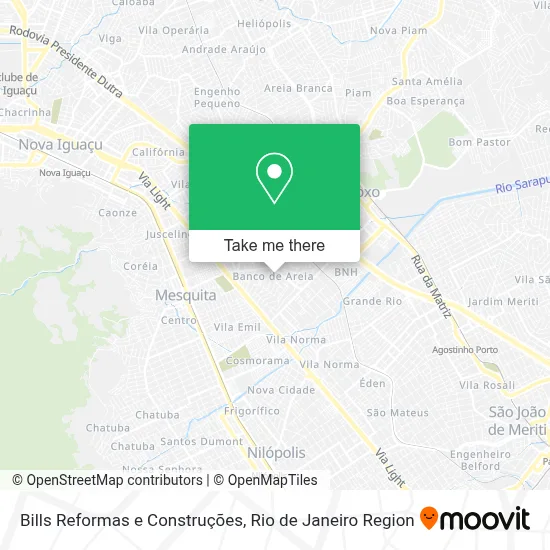 Bills Reformas e Construções map