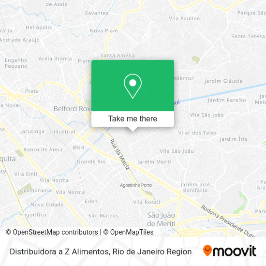 Distribuidora a Z Alimentos map