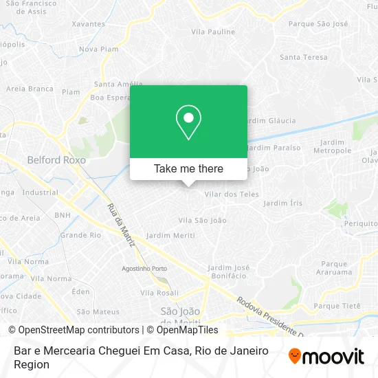 Bar e Mercearia Cheguei Em Casa map