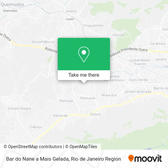 Bar do Nane a Mais Gelada map