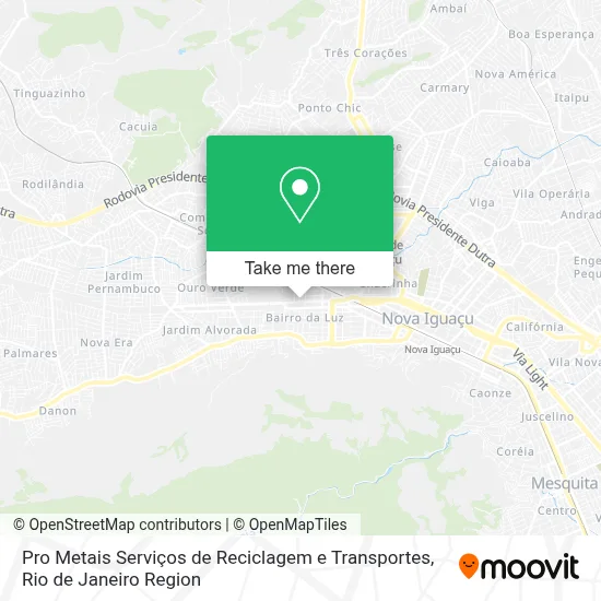 Pro Metais Serviços de Reciclagem e Transportes map