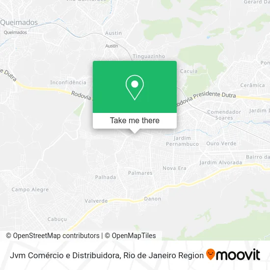 Jvm Comércio e Distribuidora map