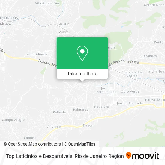 Top Laticinios e Descartáveis map