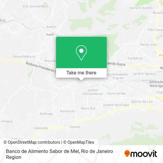Banco de Alimento Sabor de Mel map