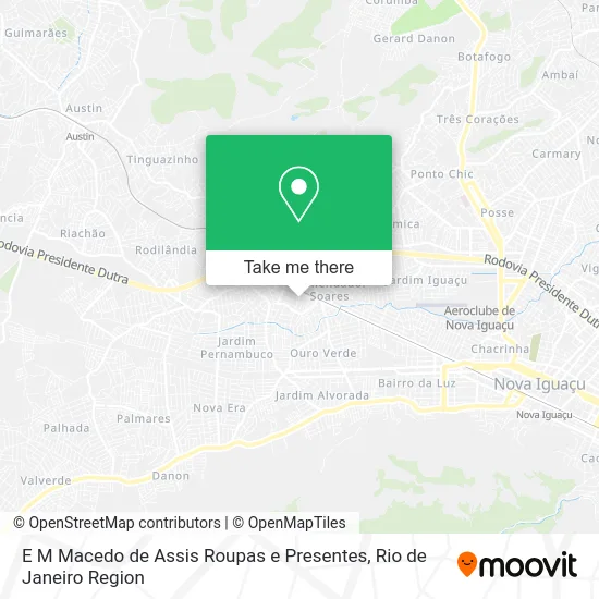 E M Macedo de Assis Roupas e Presentes map