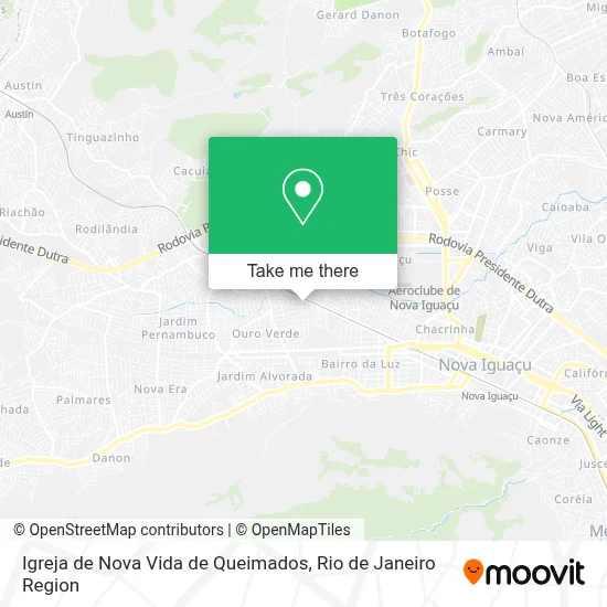 Igreja de Nova Vida de Queimados map