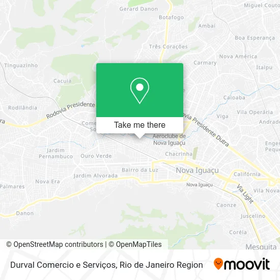Durval Comercio e Serviços map