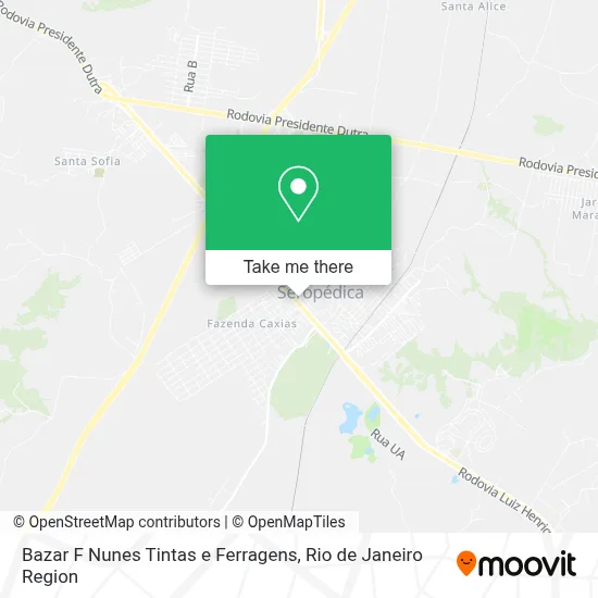 Bazar F Nunes Tintas e Ferragens map