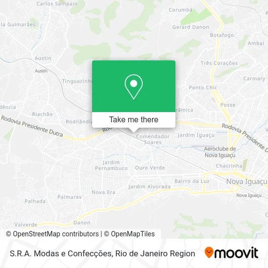 S.R.A. Modas e Confecções map