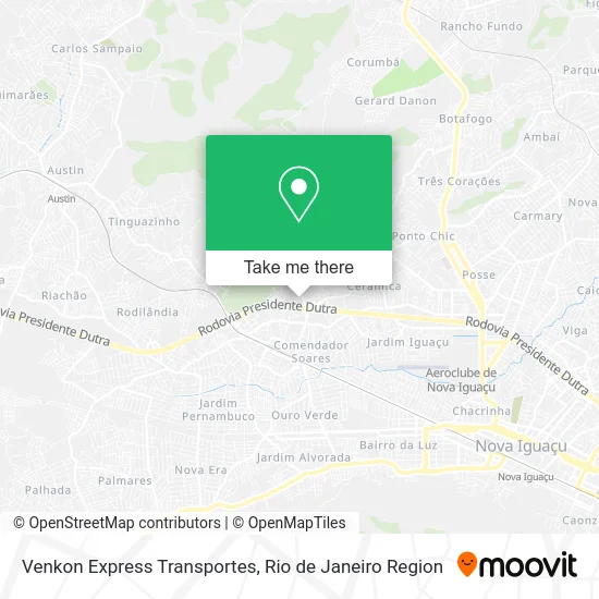 Venkon Express Transportes map