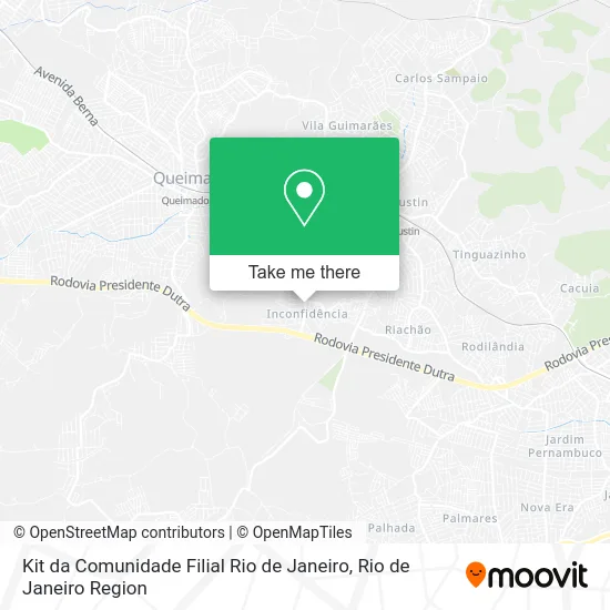 Kit da Comunidade Filial Rio de Janeiro map