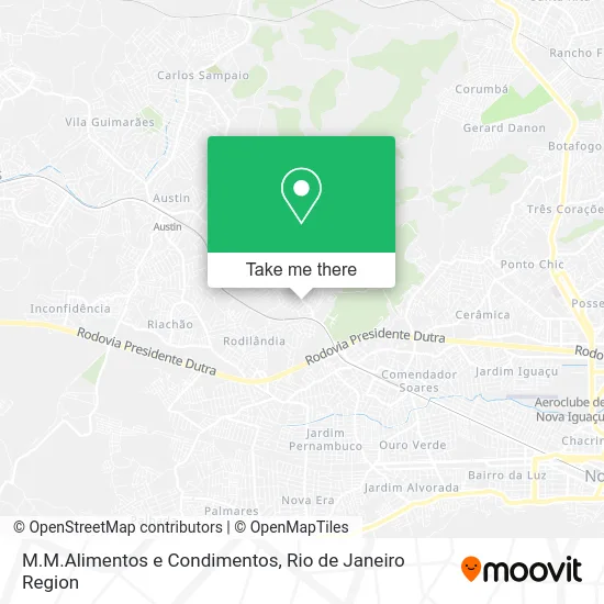 M.M.Alimentos e Condimentos map