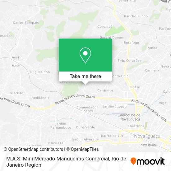 M.A.S. Mini Mercado Mangueiras Comercial map