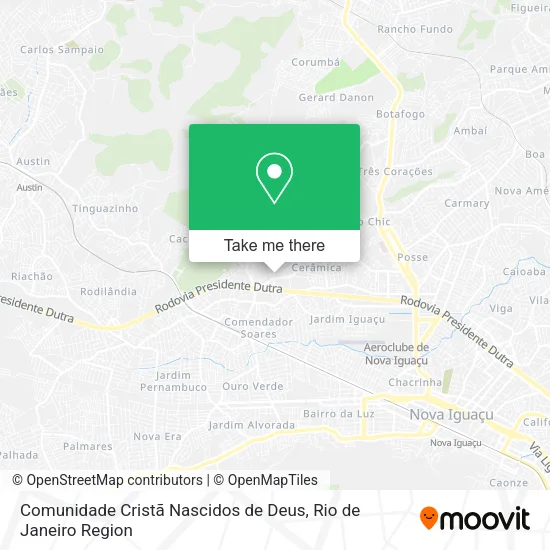 Comunidade Cristã Nascidos de Deus map