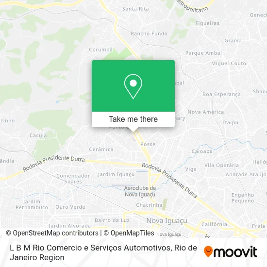 L B M Rio Comercio e Serviços Automotivos map