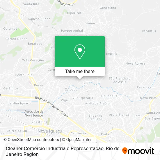 Cleaner Comercio Indústria e Representacao map