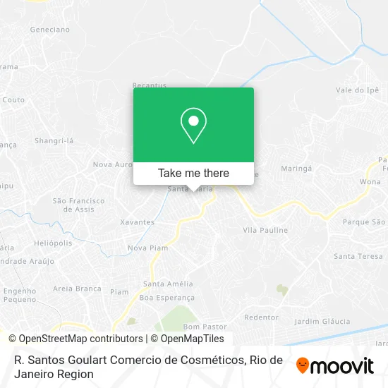 R. Santos Goulart Comercio de Cosméticos map