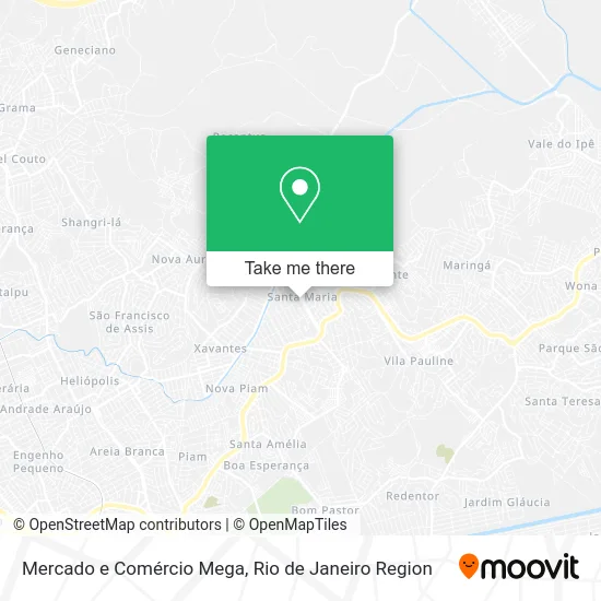 Mercado e Comércio Mega map