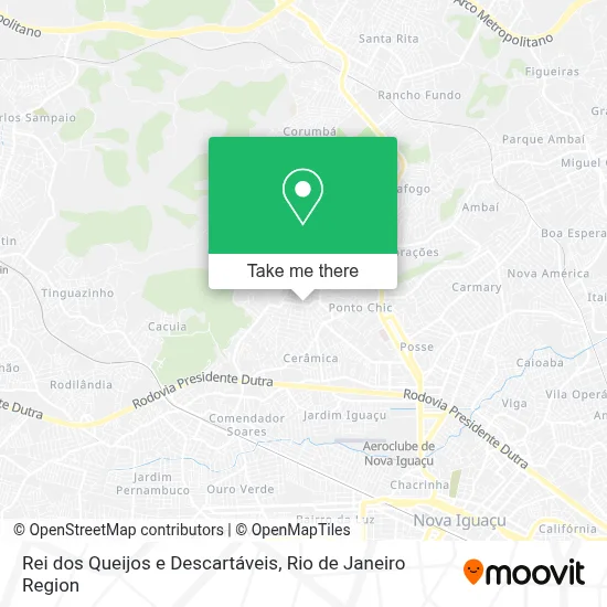Rei dos Queijos e Descartáveis map