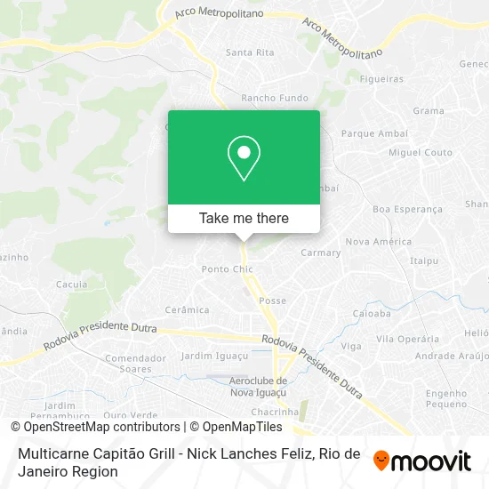 Multicarne Capitão Grill - Nick Lanches Feliz map