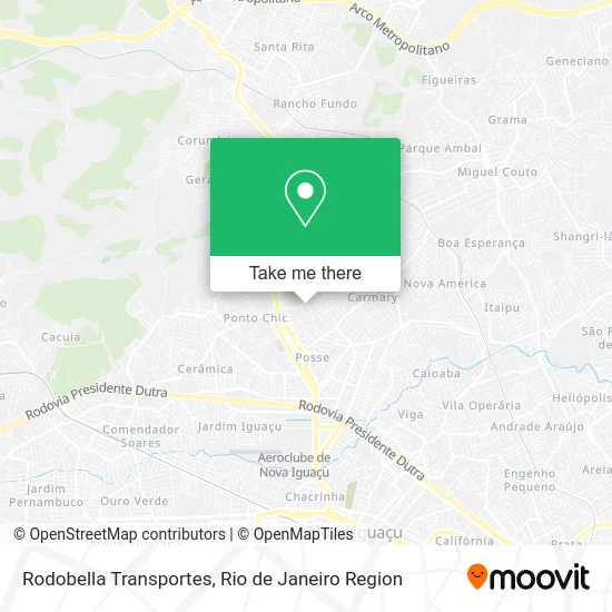 Rodobella Transportes map
