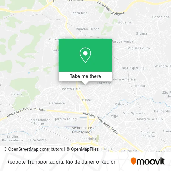 Reobote Transportadora map
