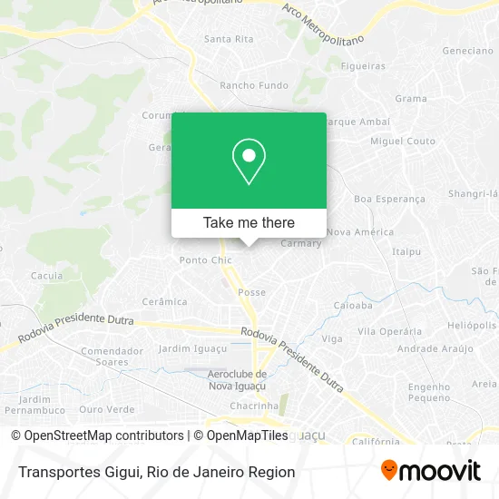 Transportes Gigui map