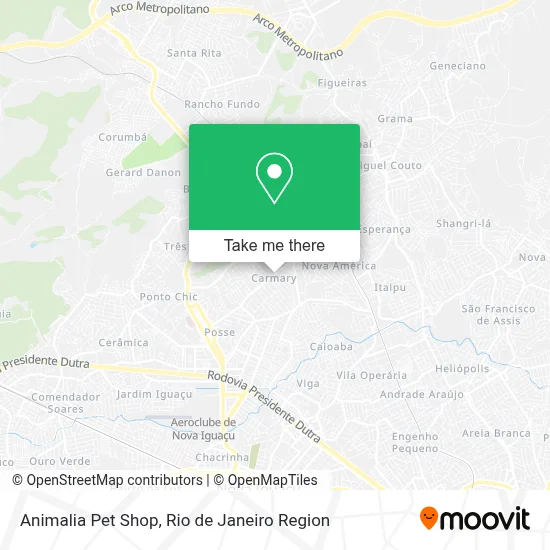Animalia Pet Shop map