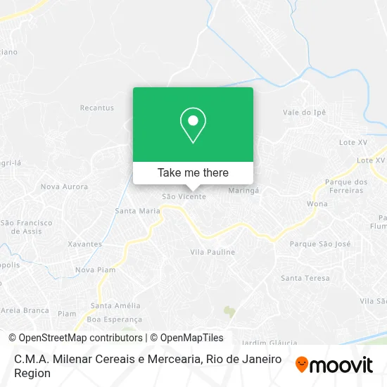 C.M.A. Milenar Cereais e Mercearia map