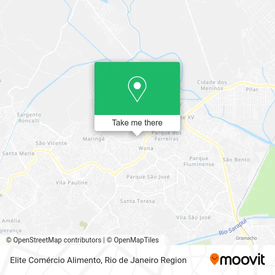 Elite Comércio Alimento map