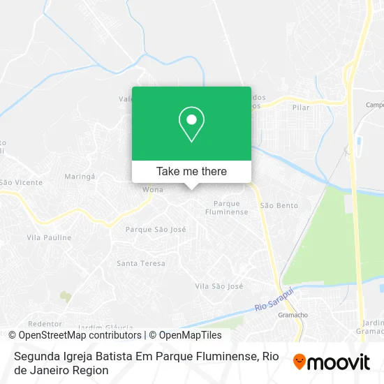 Segunda Igreja Batista Em Parque Fluminense map