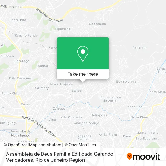 Assembleia de Deus Família Edificada Gerando Vencedores map
